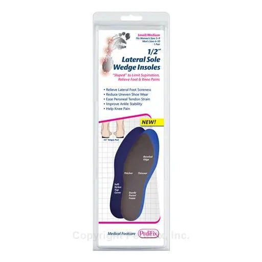 1/4" Lateral Sole Wedge Insoles