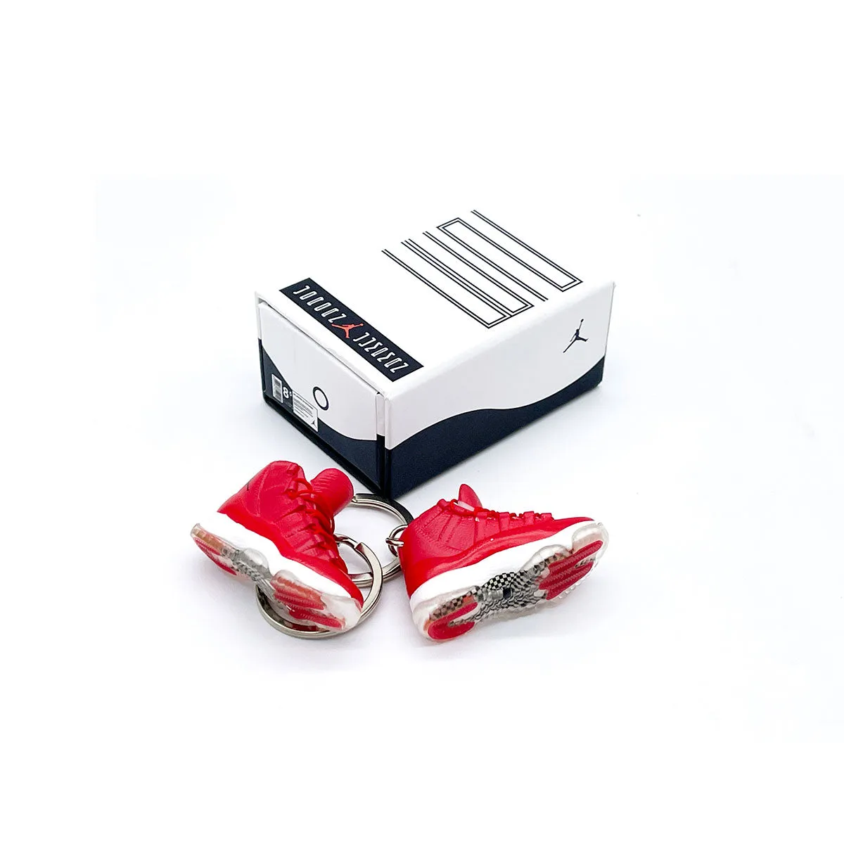 3D Sneaker Keychain- Air Jordan 11 Win Like 96 Pair