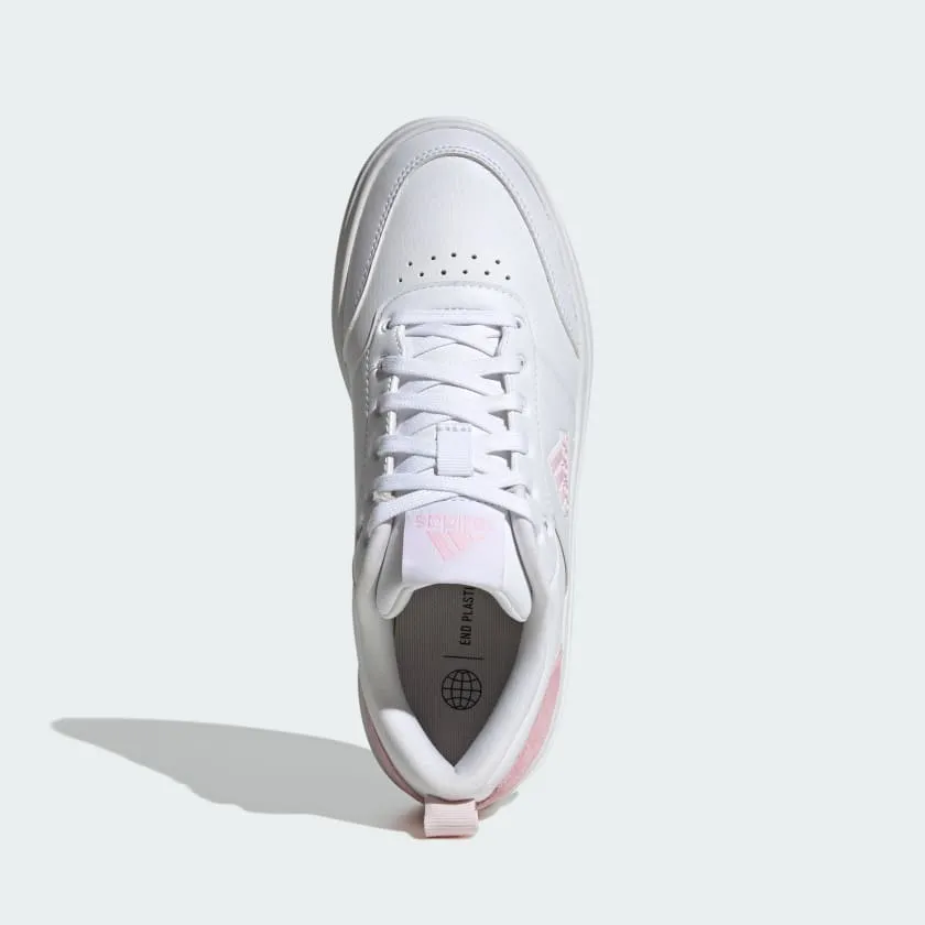 ADIDAS PARK STREET SHOES - WOMEN - WHITE/PINK