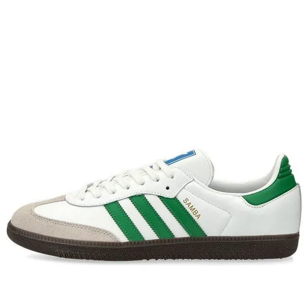 adidas Samba OG 'White Green' sneakers, white