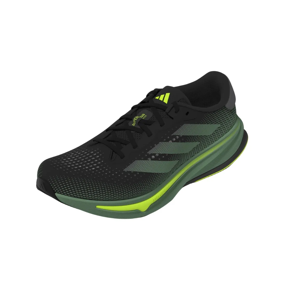 Adidas Supernova Rise Shoes Black Green AW24