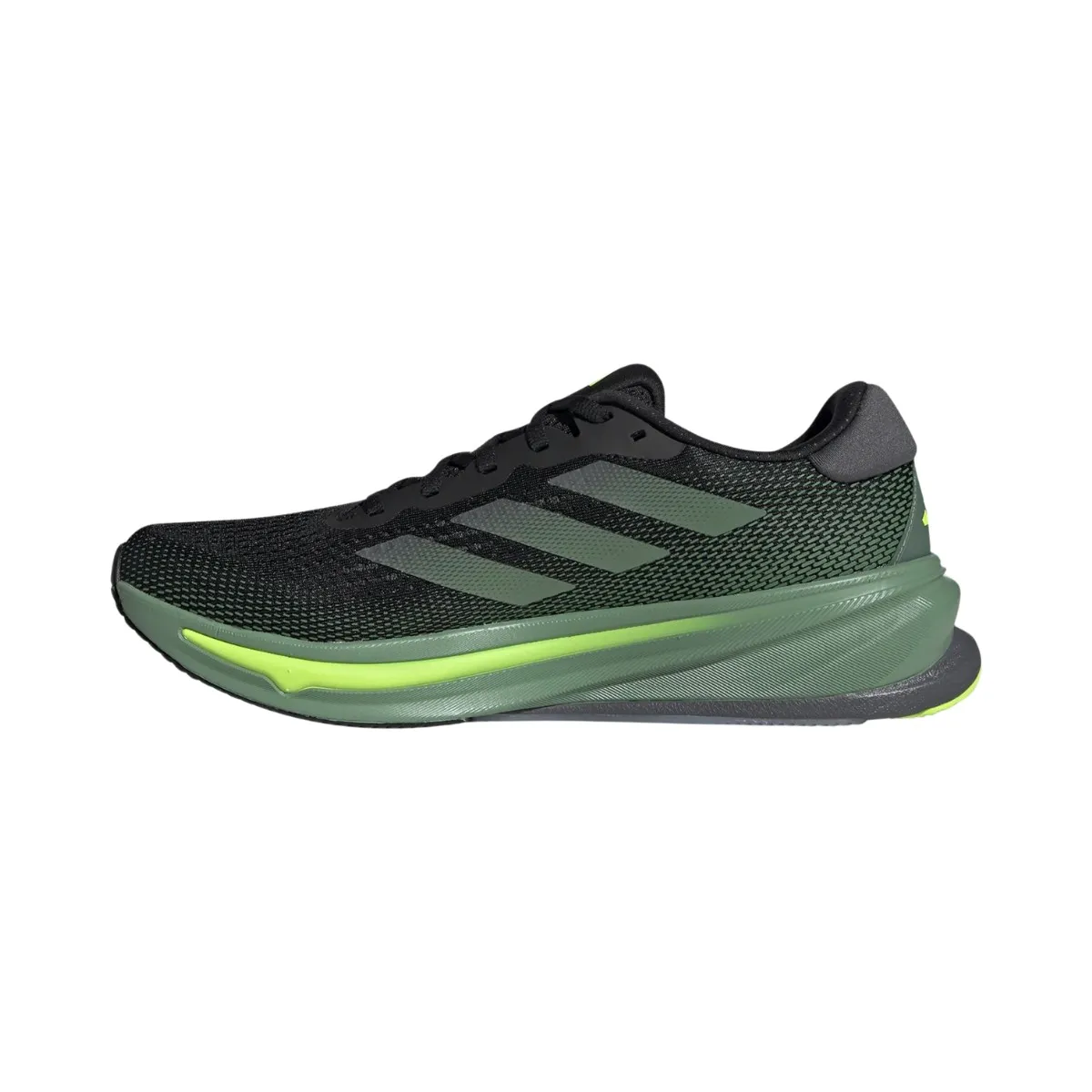 Adidas Supernova Rise Shoes Black Green AW24