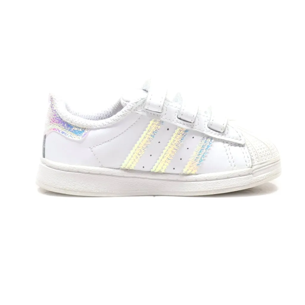 Adidas Superstar J Sneakers Leather White Colour For Kids