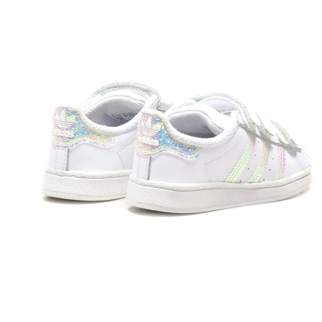 Adidas Superstar J Sneakers Leather White Colour For Kids