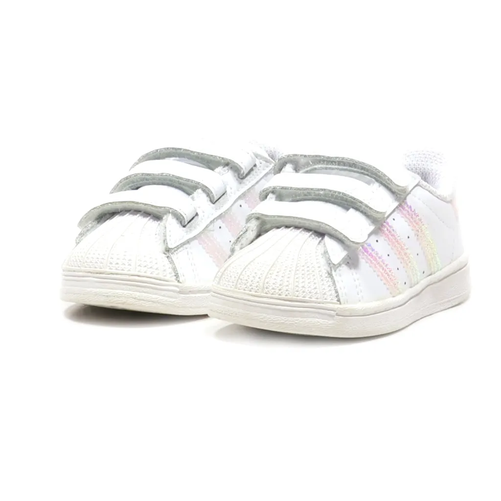 Adidas Superstar J Sneakers Leather White Colour For Kids