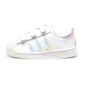 Adidas Superstar J Sneakers Leather White Colour For Kids