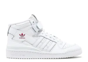 Adidas WMNS FORUM MID 'WHITE SHOCK PINK' sneakers, white