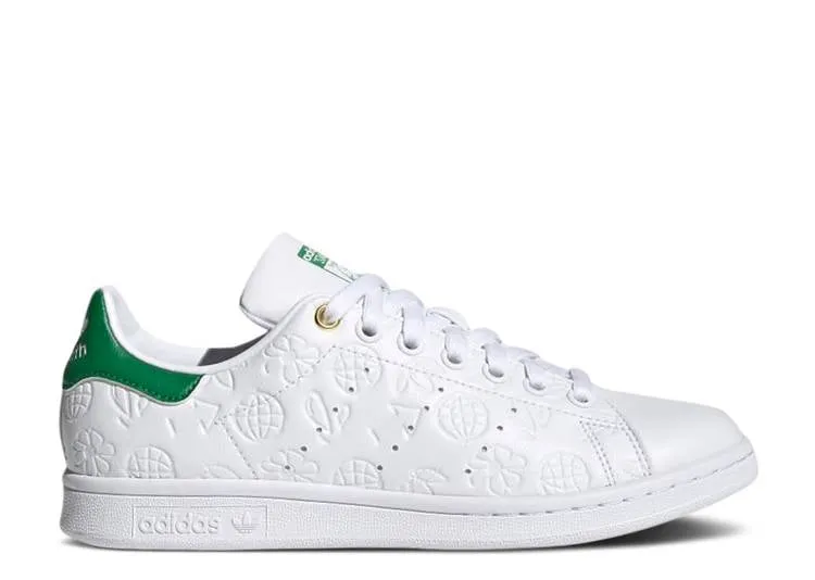 Adidas WMNS STAN SMITH 'EMBOSSED GRAPHICS - WHITE GREEN' sneakers, white