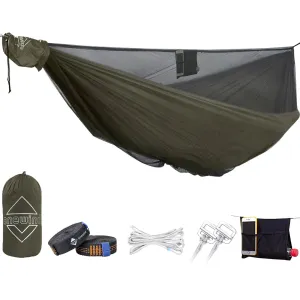 Aerie 11' Single Camping Hammock with Bugnet