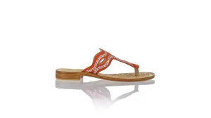 Africa 20mm Flat - Orange & Silver