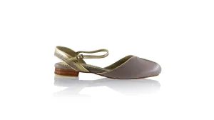 Agnes 20mm Flat - Mauve & Gold