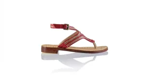 Agra 20mm Flats - Red & Gold