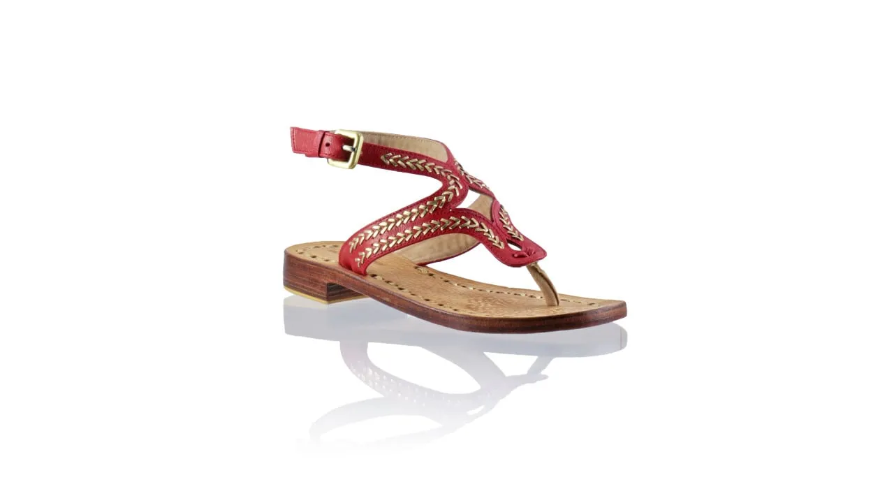 Agra 20mm Flats - Red & Gold