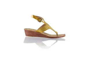 Agra 35mm Wedge - Mustard & Gold