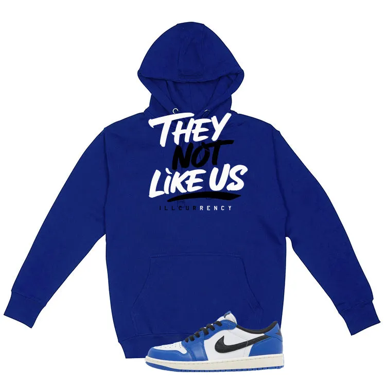 Air Jordan 1 Low OG Game Royal Royal Blue T-Shirt (They not like us)| illcurrency