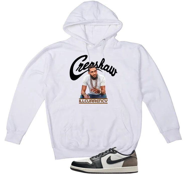 Air Jordan 1 Low OG Mocha White T-Shirt (Crenshaw)| illcurrency