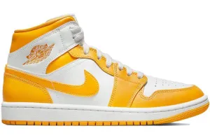 Air Jordan 1 Mid White University Gold (W)