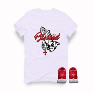 Air Jordan 11 Gym Red "Win Like '96" White T (Blessed)