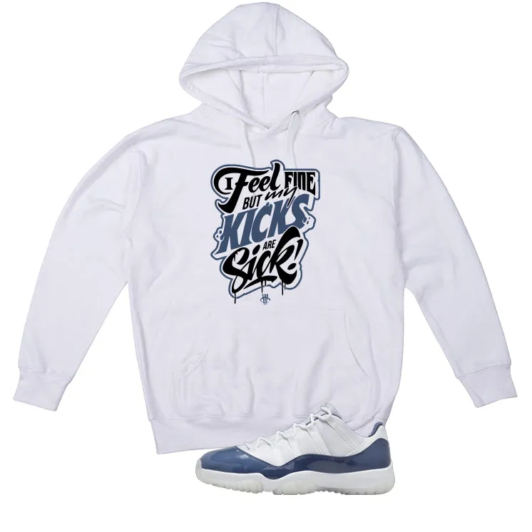 Air Jordan 11 Low Diffused Blue White T-Shirt (Kicks Are Sick)| illcurrency