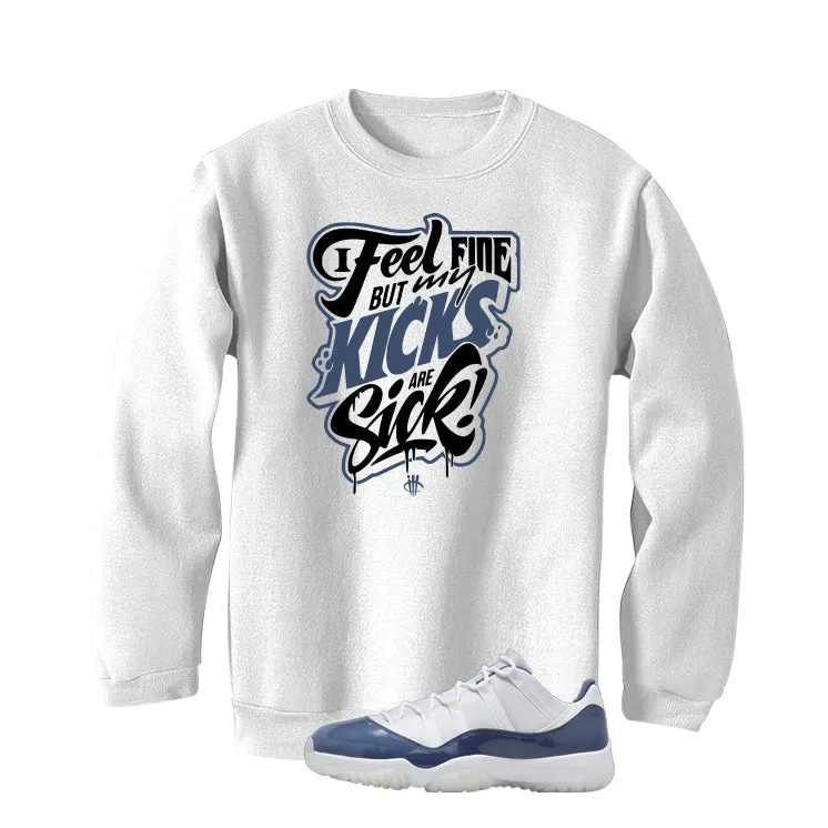 Air Jordan 11 Low Diffused Blue White T-Shirt (Kicks Are Sick)| illcurrency