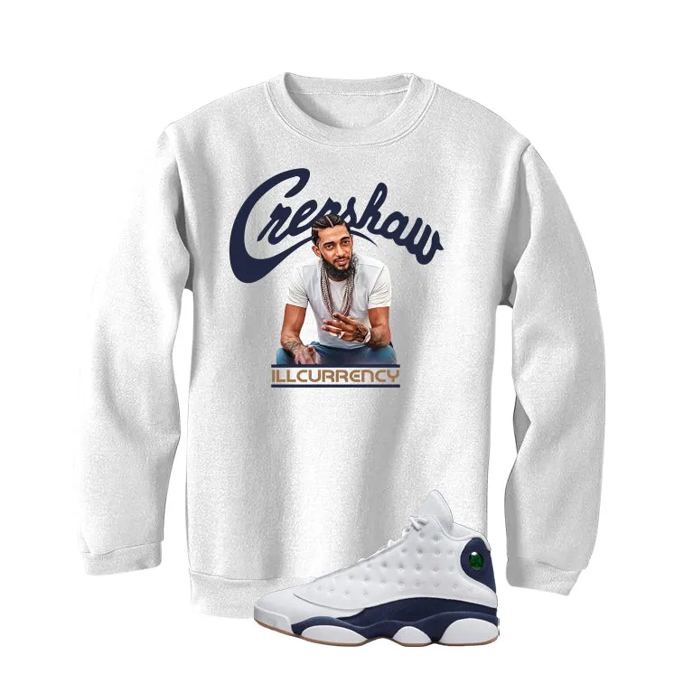 Air Jordan 13 Midnight Navy White T-Shirt (Crenshaw)| illcurrency