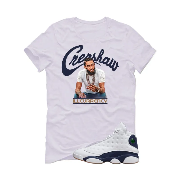 Air Jordan 13 Midnight Navy White T-Shirt (Crenshaw)| illcurrency