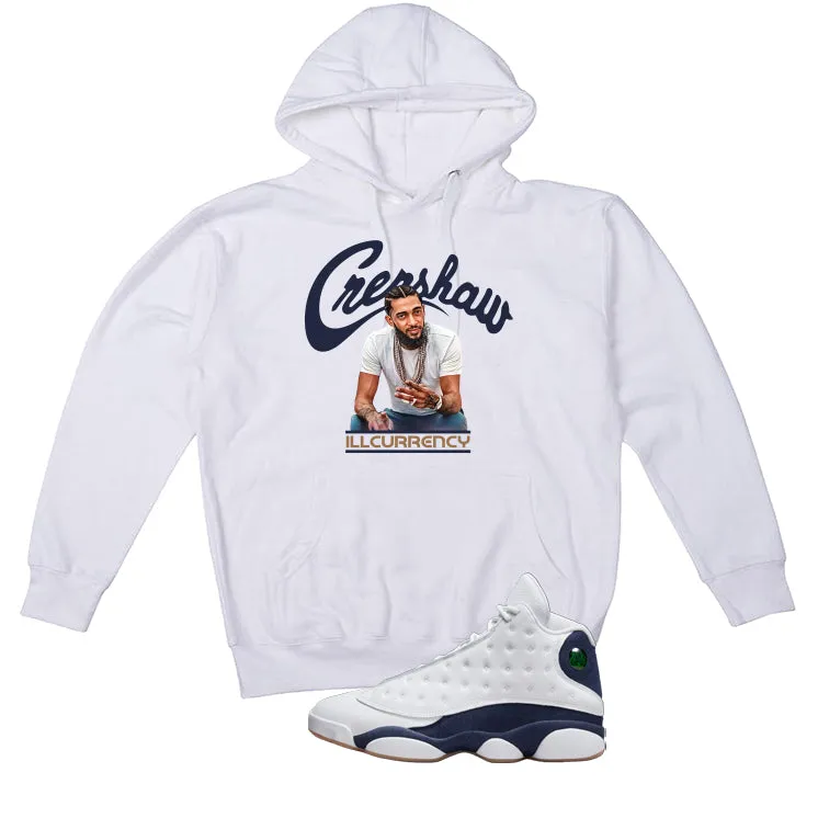 Air Jordan 13 Midnight Navy White T-Shirt (Crenshaw)| illcurrency