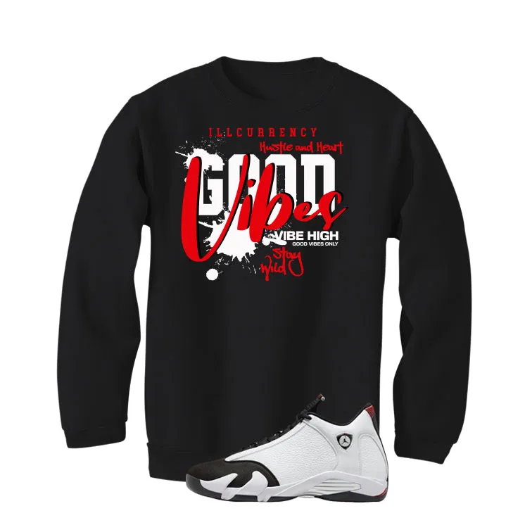 Air Jordan 14 Black Toe Black T-Shirt (Vibes)| illcurrency