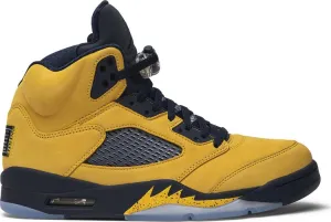 Air Jordan 5 Retro SP Michigan Sneakers, Yellow