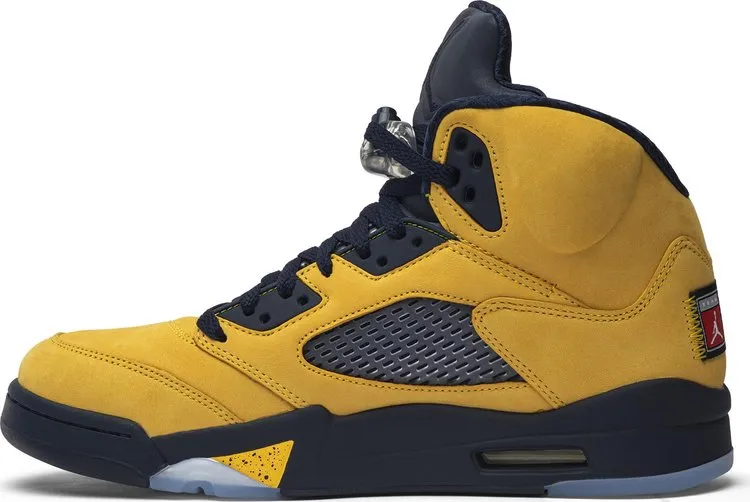 Air Jordan 5 Retro SP Michigan Sneakers, Yellow