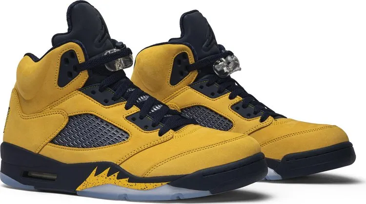 Air Jordan 5 Retro SP Michigan Sneakers, Yellow