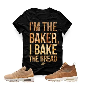 Air Max 95 Tan Black T (Bake the Bread black shirt)