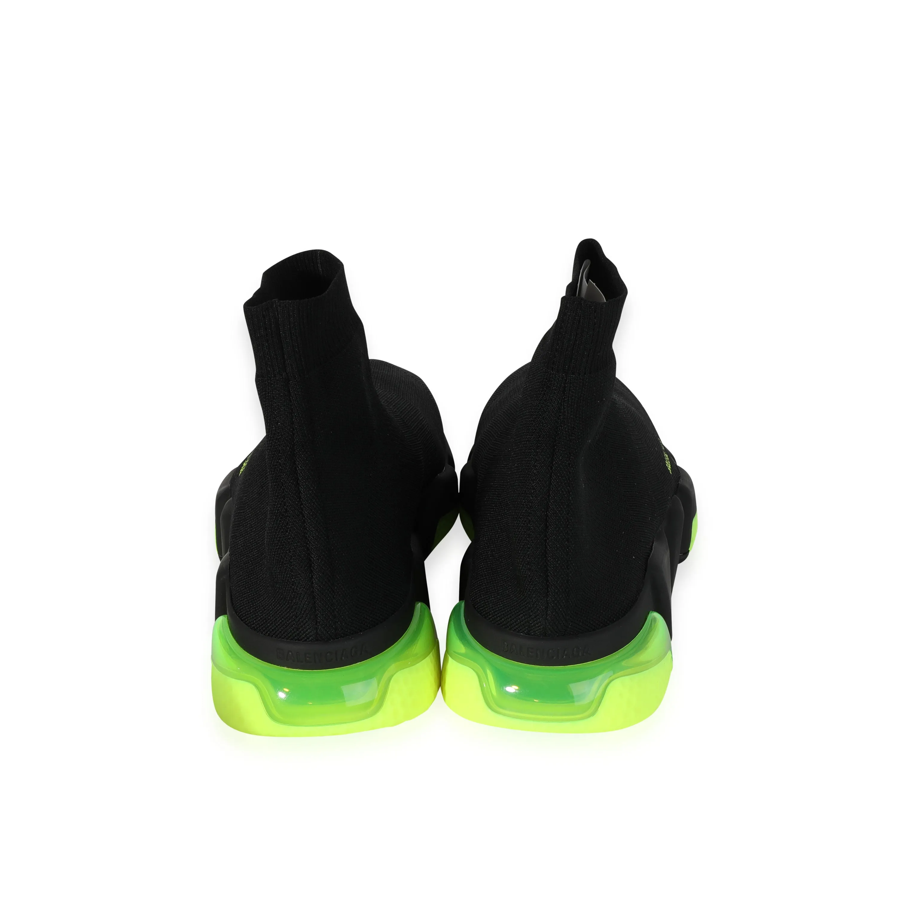 Balenciaga -  Balenciaga Speed Trainer Clear Sole - Black Yellow Fluo (45 UK)