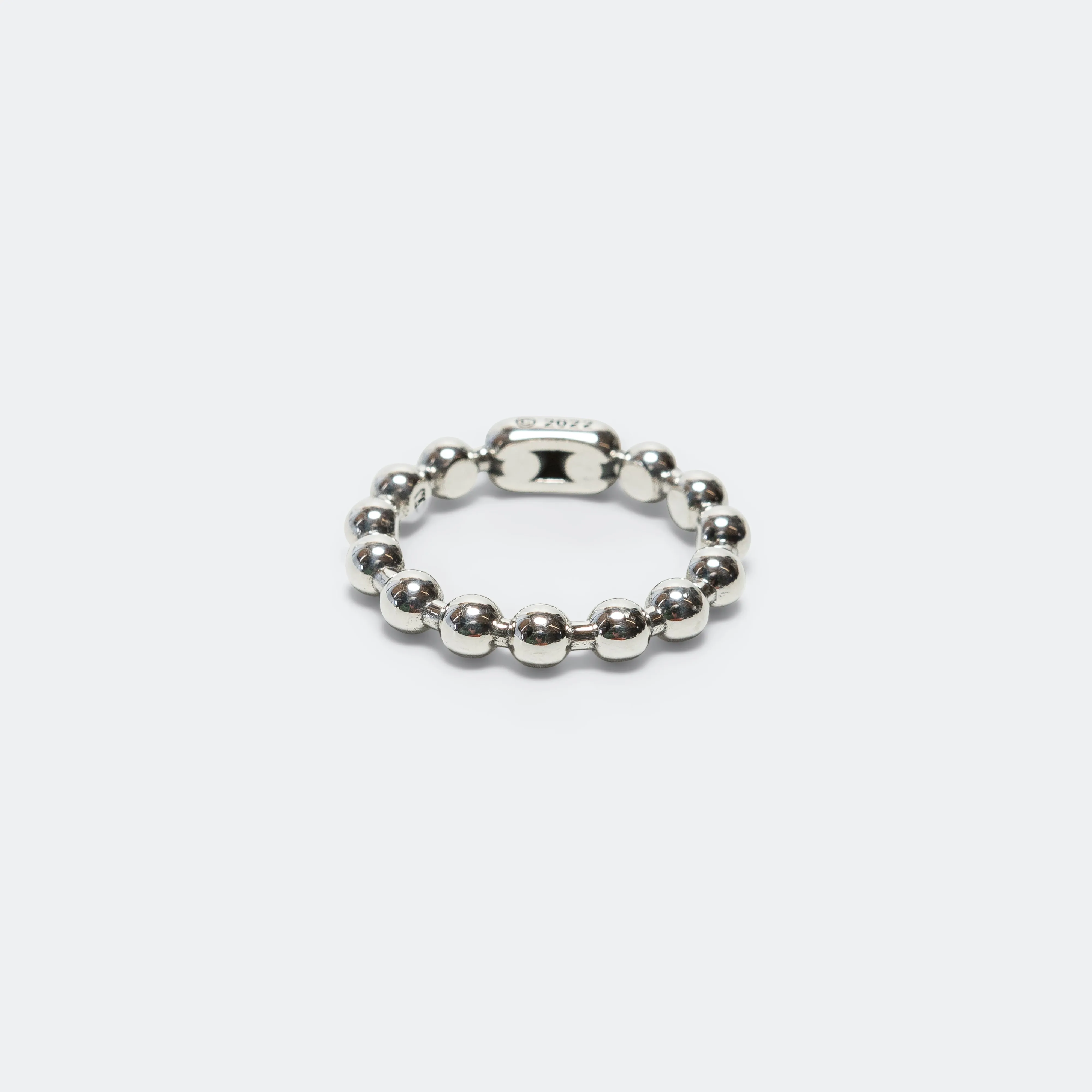 Ball Chain Ring Smooth - A - 925 Silver