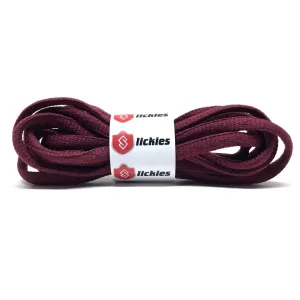 BASICS Oval Laces - Burgundy Laces