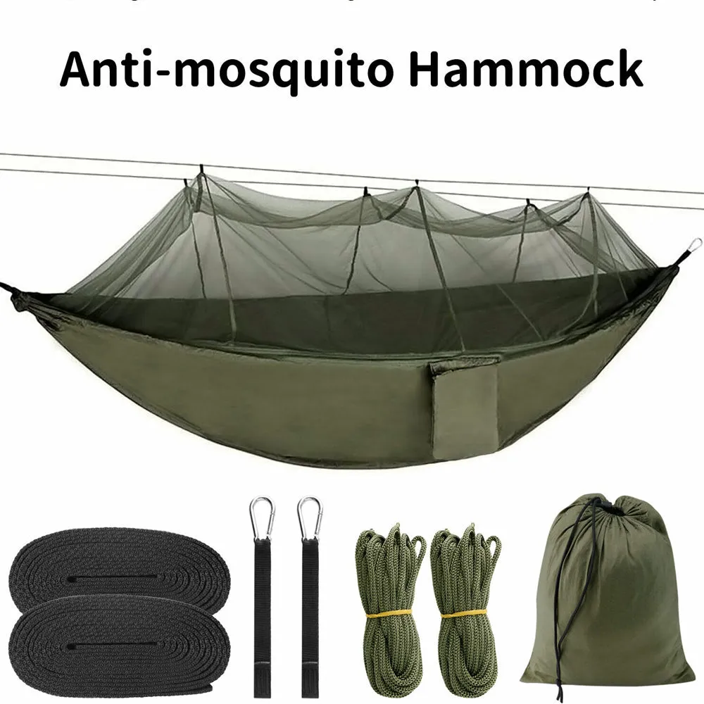 Camping Outdoor Hammocks with Mosquito Net Portable