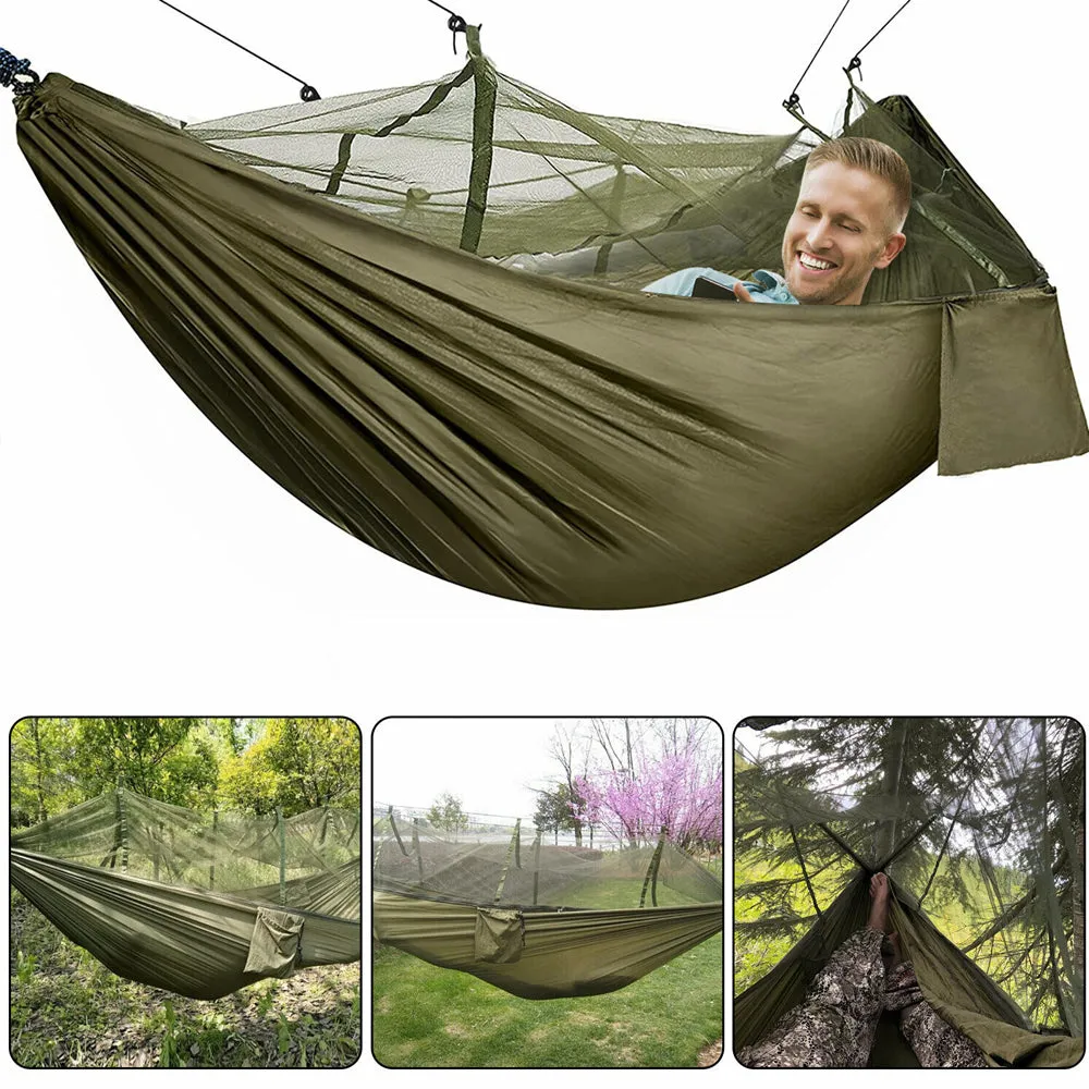 Camping Outdoor Hammocks with Mosquito Net Portable