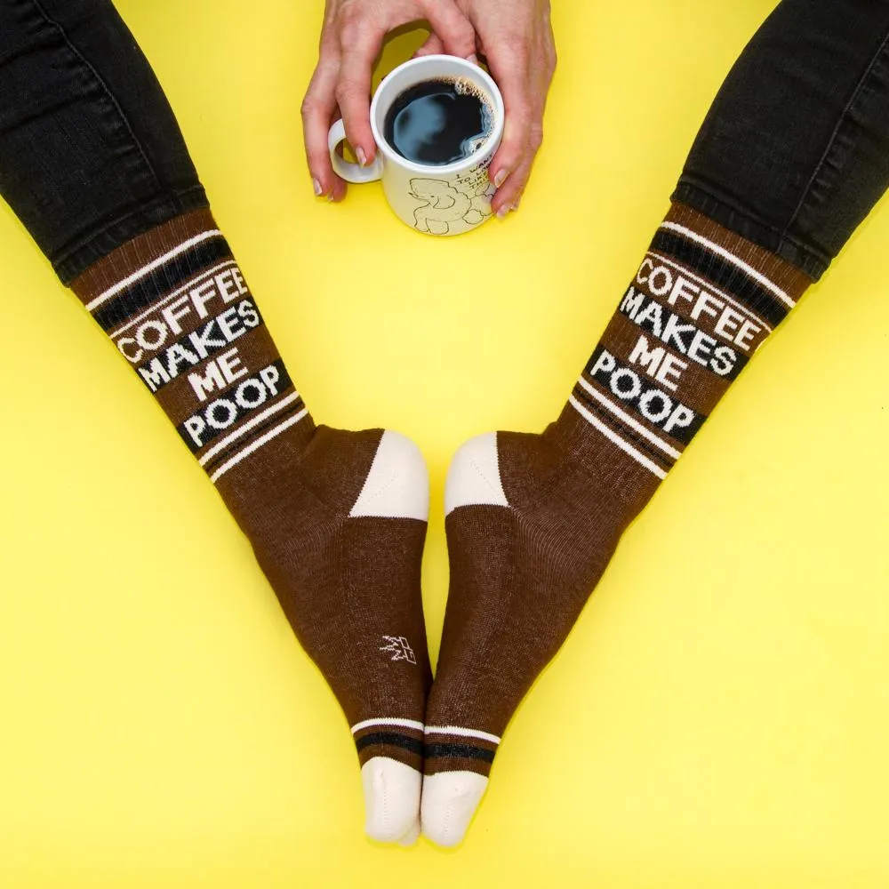 Coffee Makes Me Poop Unisex Crew Socks