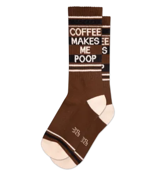 Coffee Makes Me Poop Unisex Crew Socks