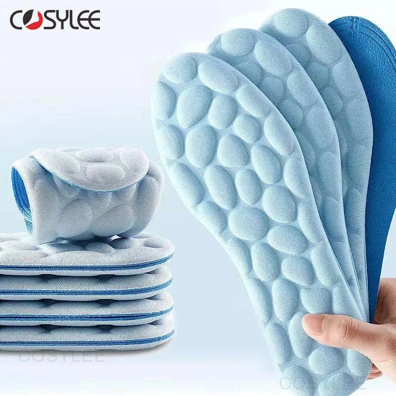 Comfortable Shock-Absorbing Memory Foam Insoles for Active Lifestyle - Breathable & Customizable Fit