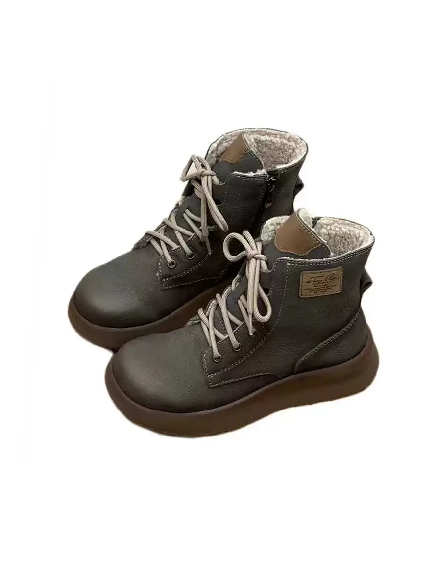 Comfortable Winter Wide Toe Box Boots with Fur