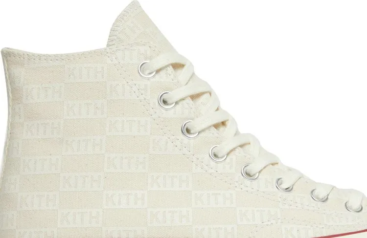 Converse Kith x Chuck 70 Hi White Monogram Sneakers, white