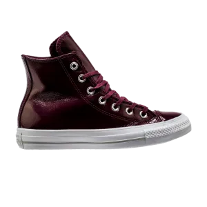 Converse Wmns Chuck Taylor All Star Crinkled Patent Leather Hi 'Dark Sangria' Sneakers, Purple