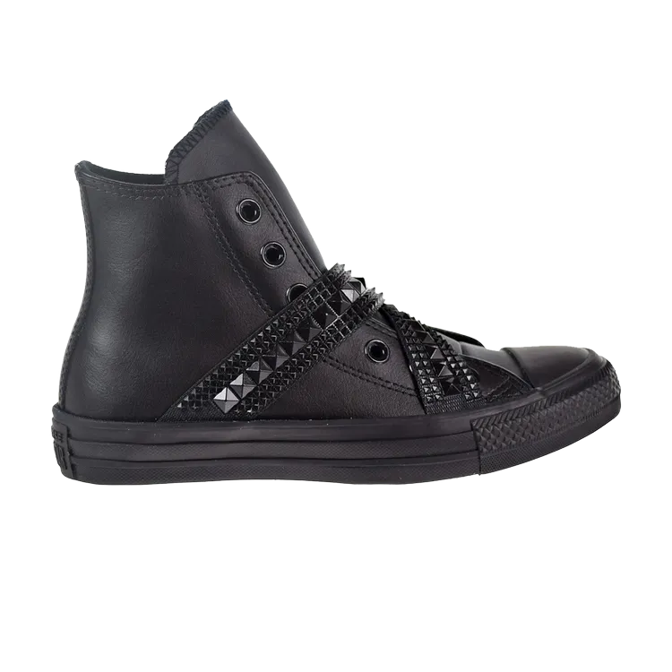 Converse Wmns Chuck Taylor All Star Punk Strap Hi 'Triple Black' Sneakers, Black