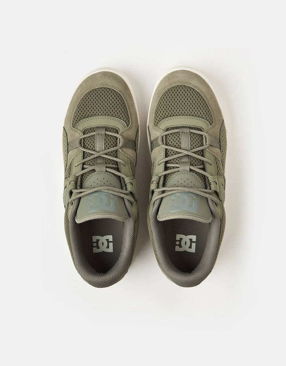 DC Construct Skate Shoes - Army/Olive