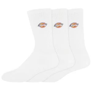 Dickies Icon Embroiderd Crew Socks - White