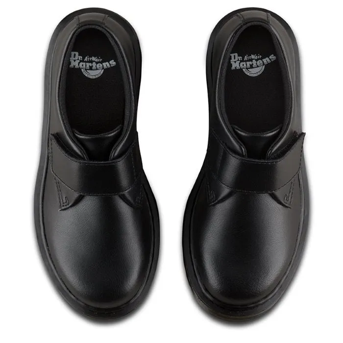 Dr Martens kids - Kamron Velcro Junior Black School Shoe uk10-3