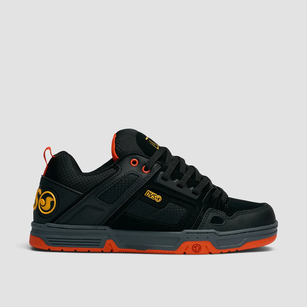 DVS Comanche Shoes - Black/Yellow/Fiery Red Nubuck