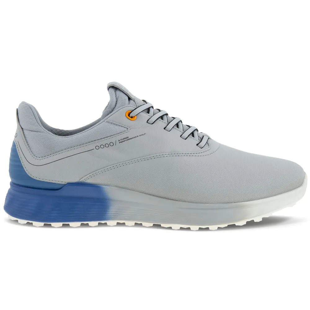 ECCO S-Three Gore-Tex Spikeless Waterproof Shoes - Concrete/Retro Blue