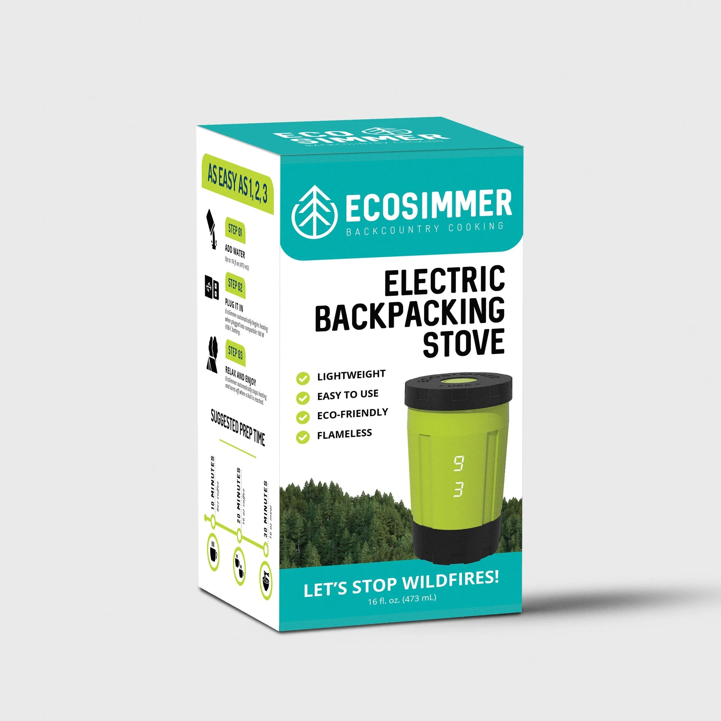 EcoSimmer 100W Electric Backpacking Stove   DC Car Charger Bundle | Baseus 100W USB-C Car Charger